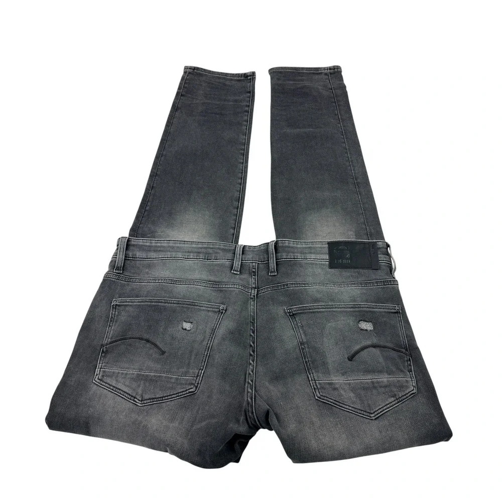 G Star Raw‎ Revend Skinny Fit Distressed Grey Mens Jeans Size 38x35